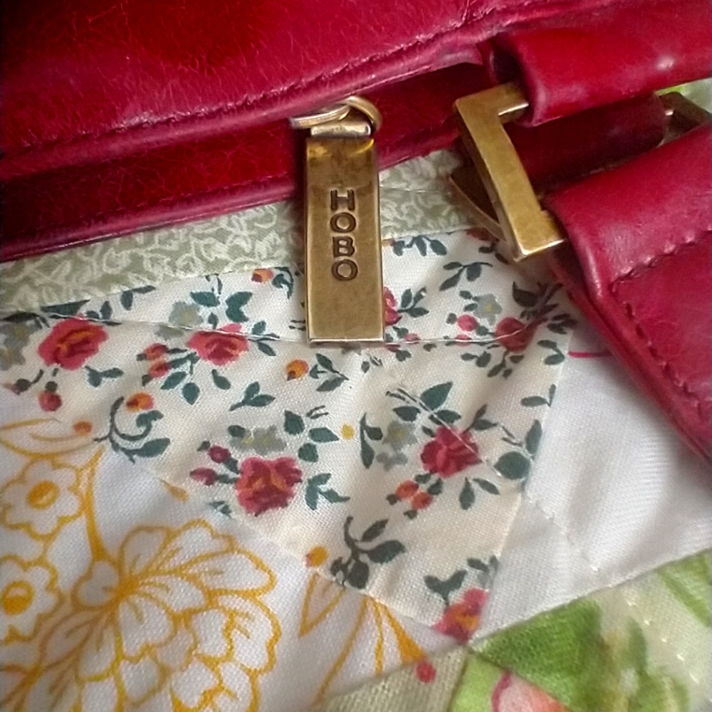 Red HOBO handbag